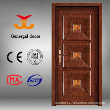 Luxury steel exterior wood armoured door
